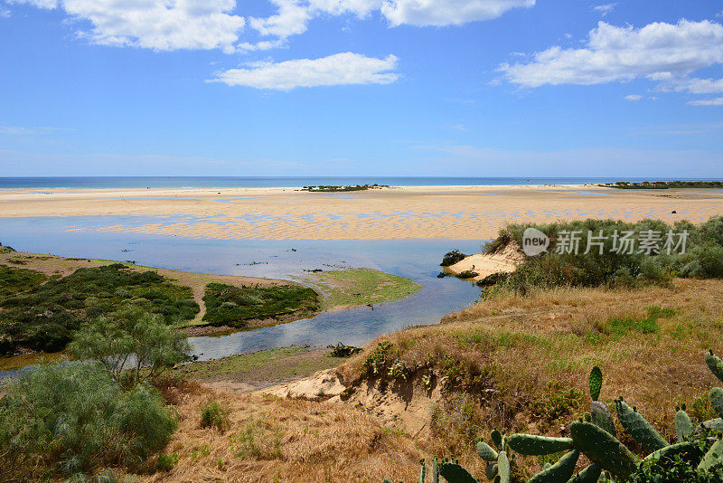 利亚福尔摩沙自然保护区-葡萄牙阿尔加维Cacela Velha Cacela Creek河口及Cabanas岛